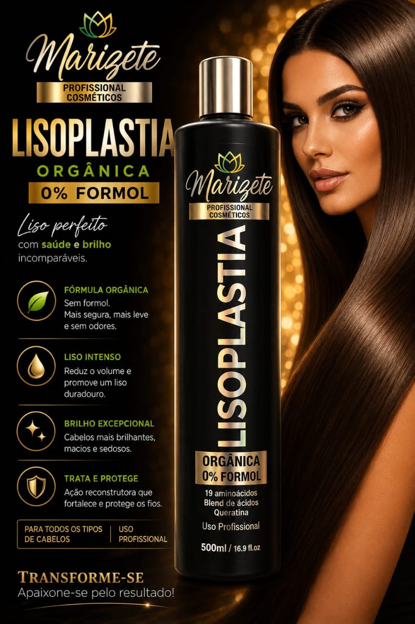 Marizete Lisoplastia Orgânica 0% Formol (500ml)